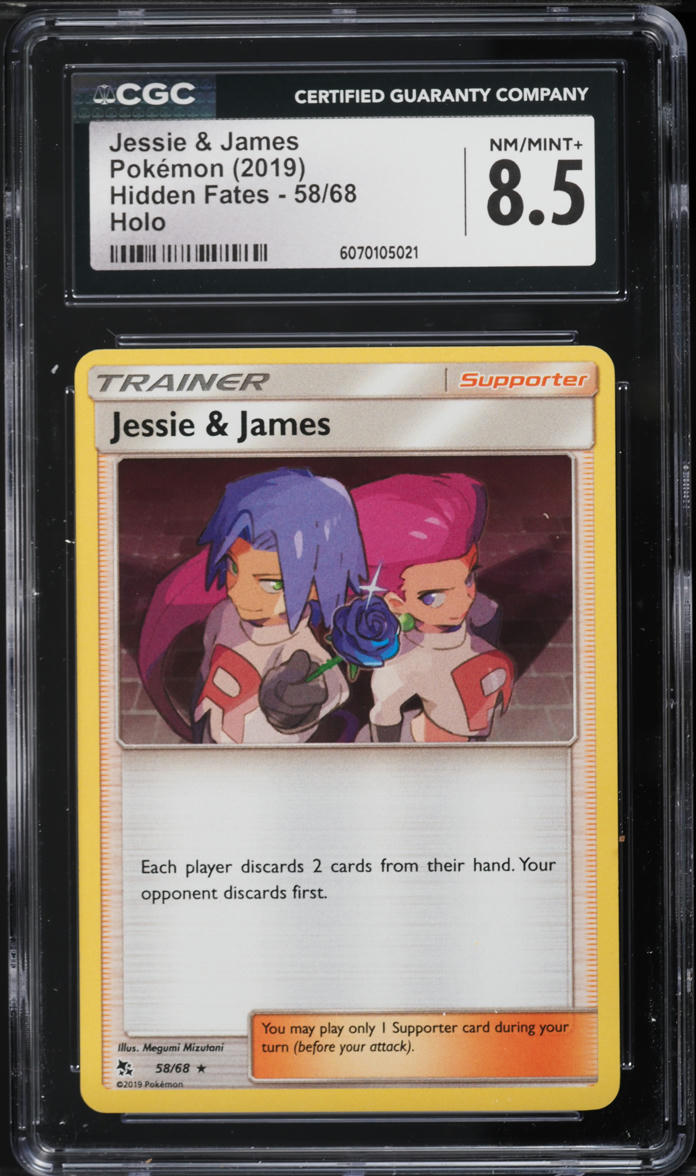 jessie pokemon cards Amazon.com: Jessie & James 58/68 - Hidden Fates - Holo Rare