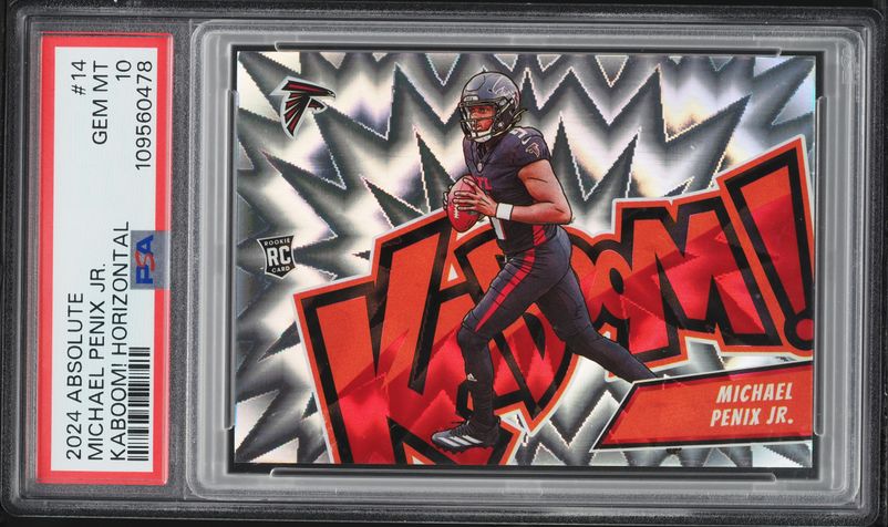 2024 Absolute Kaboom! Horizontal Michael Penix Jr. ROOKIE #14 PSA