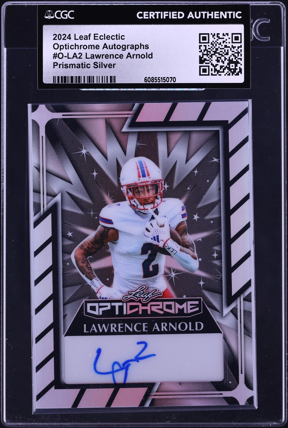 2024 Leaf Eclectic Optichrome Prismatic Silver Lawrence Arnold