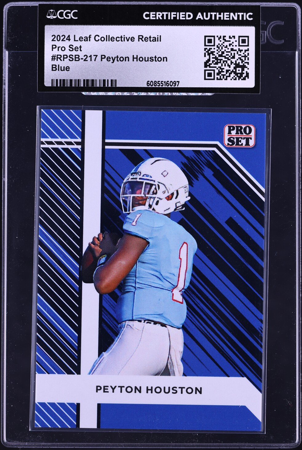 2024 Leaf Collective Retail Pro Set Blue Peyton Houston ROOKIE /50 #RPSB-217 CGC AUTH
