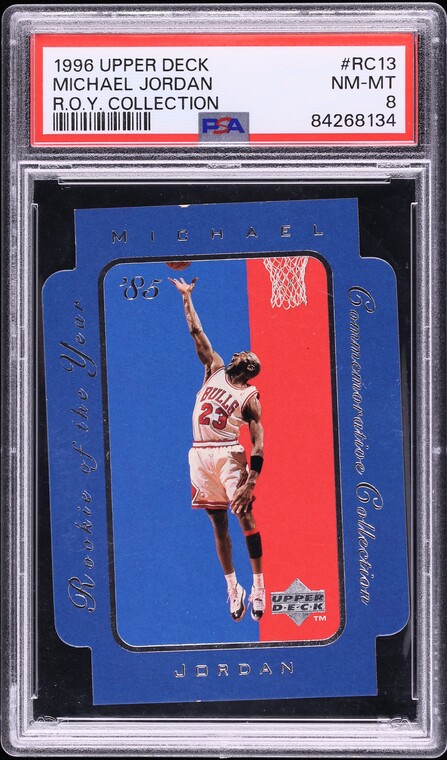 1996 Upper Deck ROY Collection Michael Jordan #RC13 PSA 8 NM-MT