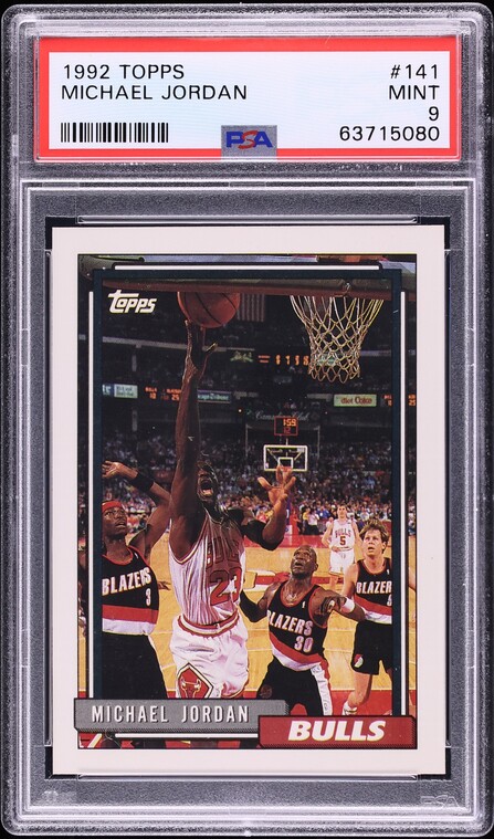 1992 Topps Basketball Michael Jordan #141 PSA 9 MINT