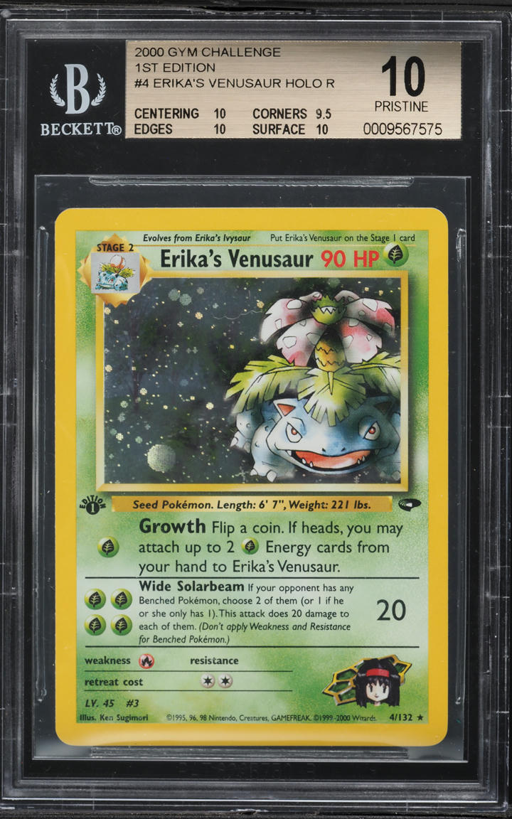 2000 Pokemon Gym Challenge 1st Edition Holo Erika's Venusaur #4