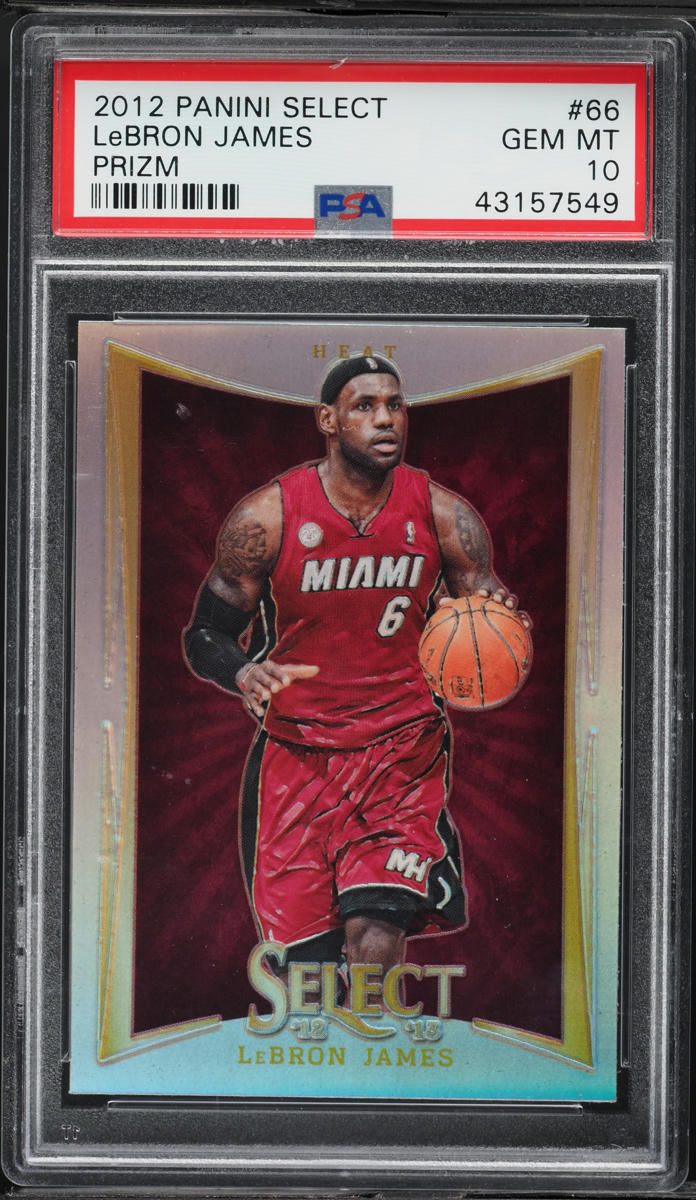 2012 Select Prizm LeBron James #66 PSA 10 GEM MINT on Fanatics Collect