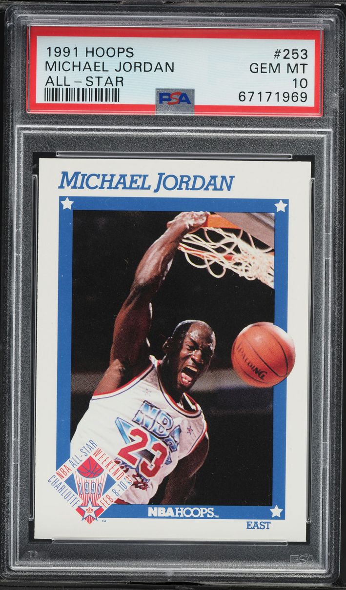 1991 Hoops All-Star Michael Jordan #253 PSA 10 GEM MINT on