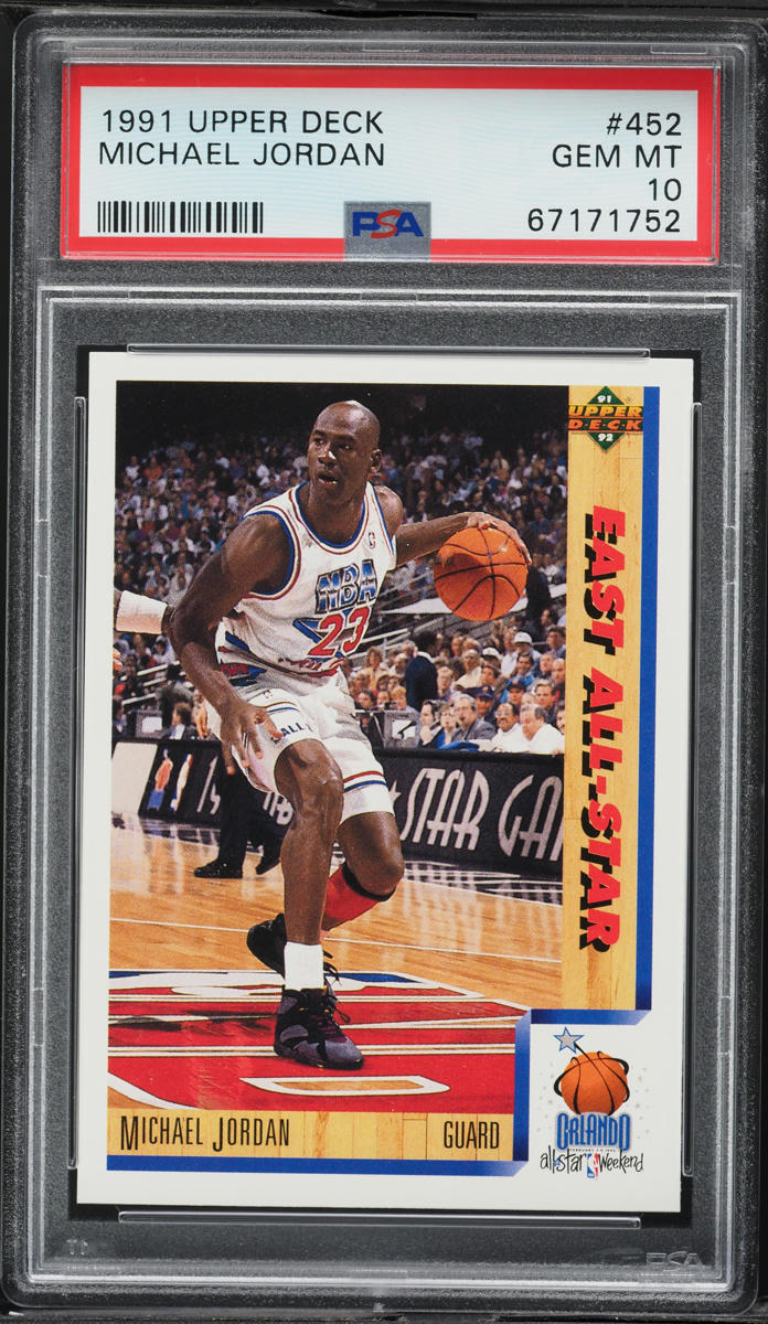 1991 Upper Deck Basketball Michael Jordan #452 PSA 10 GEM MINT