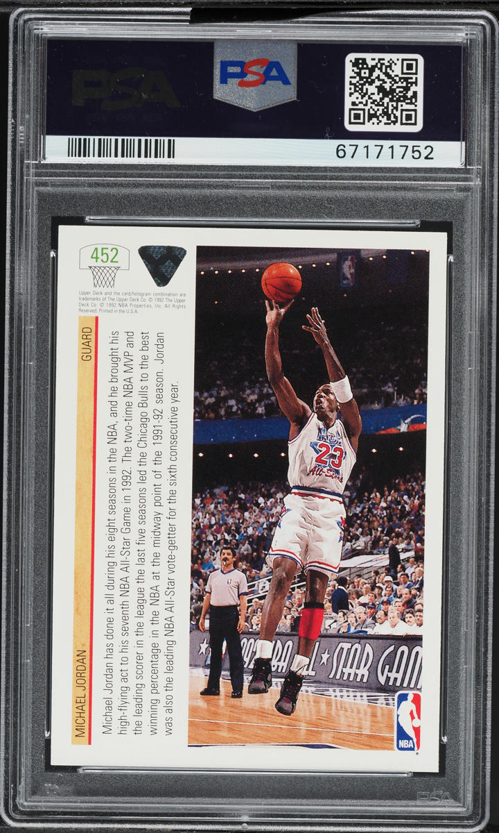 1991 Upper Deck Basketball Michael Jordan #452 PSA 10 GEM MINT