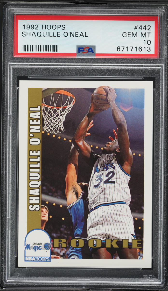1992 Hoops Shaquille O'Neal ROOKIE #442 PSA 10 GEM MINT on