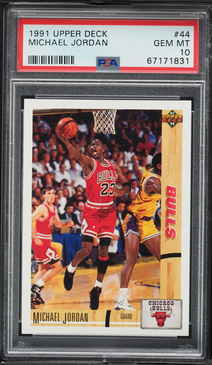 1991 Upper Deck Basketball Michael Jordan #44 PSA 10 GEM MINT