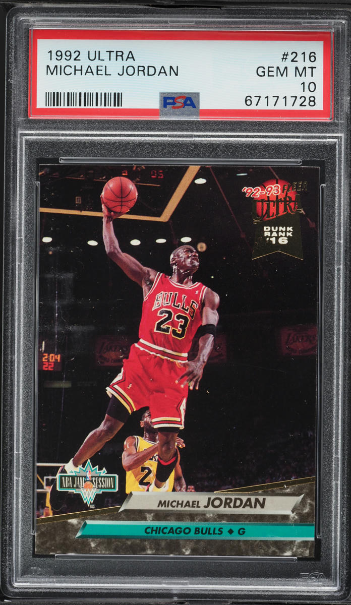 1992 Ultra Basketball Michael Jordan #216 PSA 10 GEM MINT on