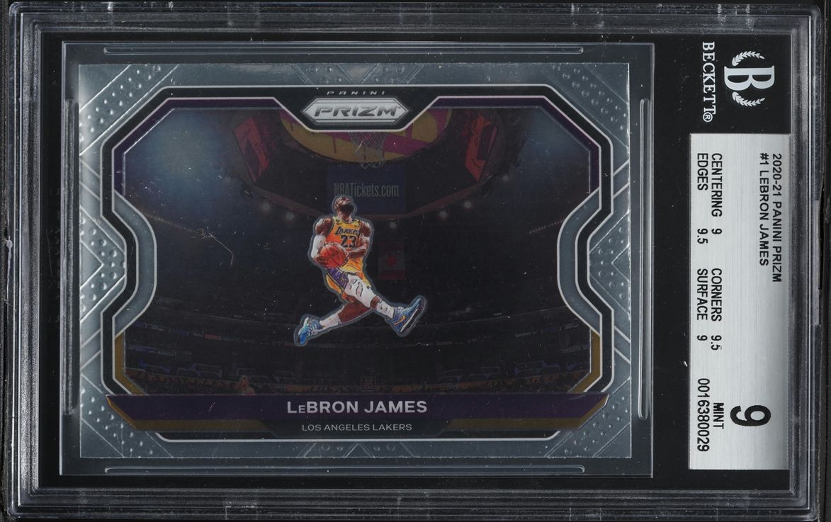 2020 Panini Prizm LeBron James #1 BGS 9 MINT