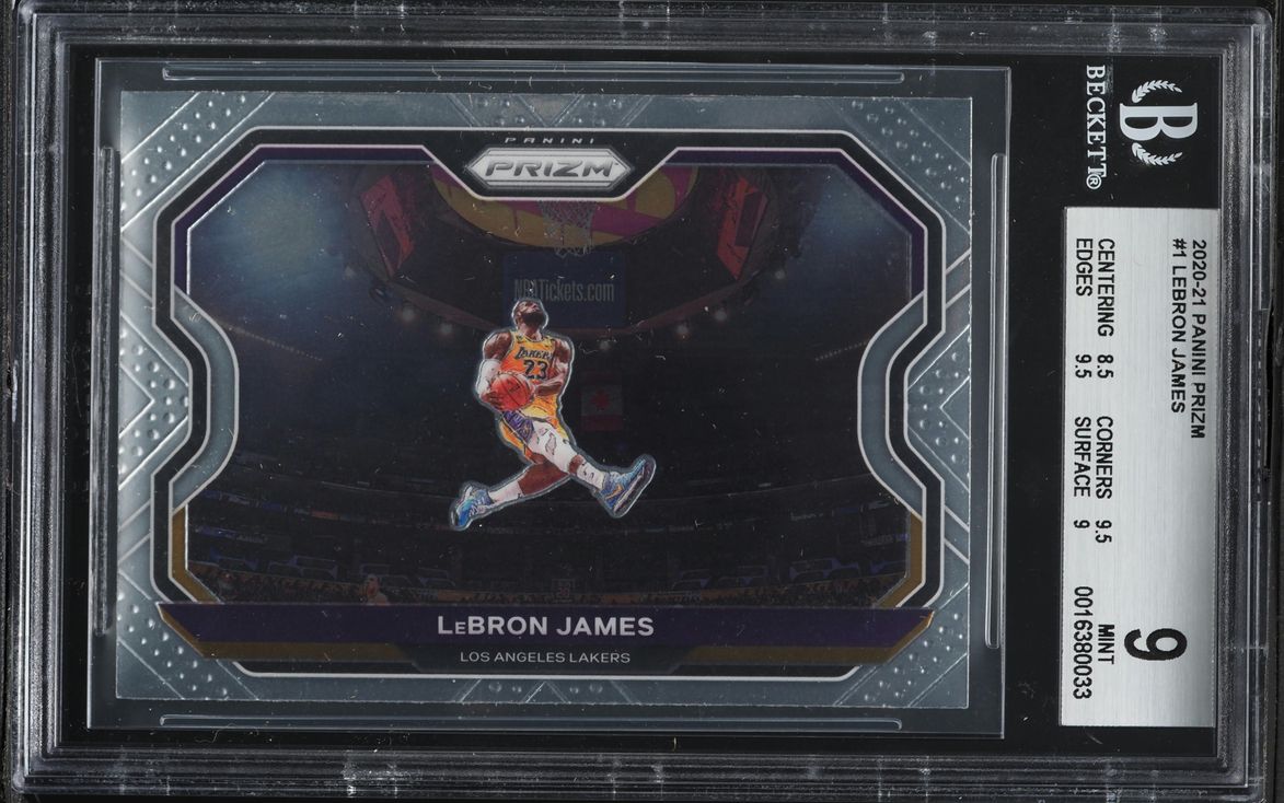 2020 Panini Prizm LeBron James #1 BGS 9 MINT