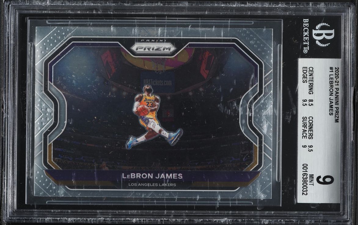 2020 Panini Prizm LeBron James #1 BGS 9 MINT