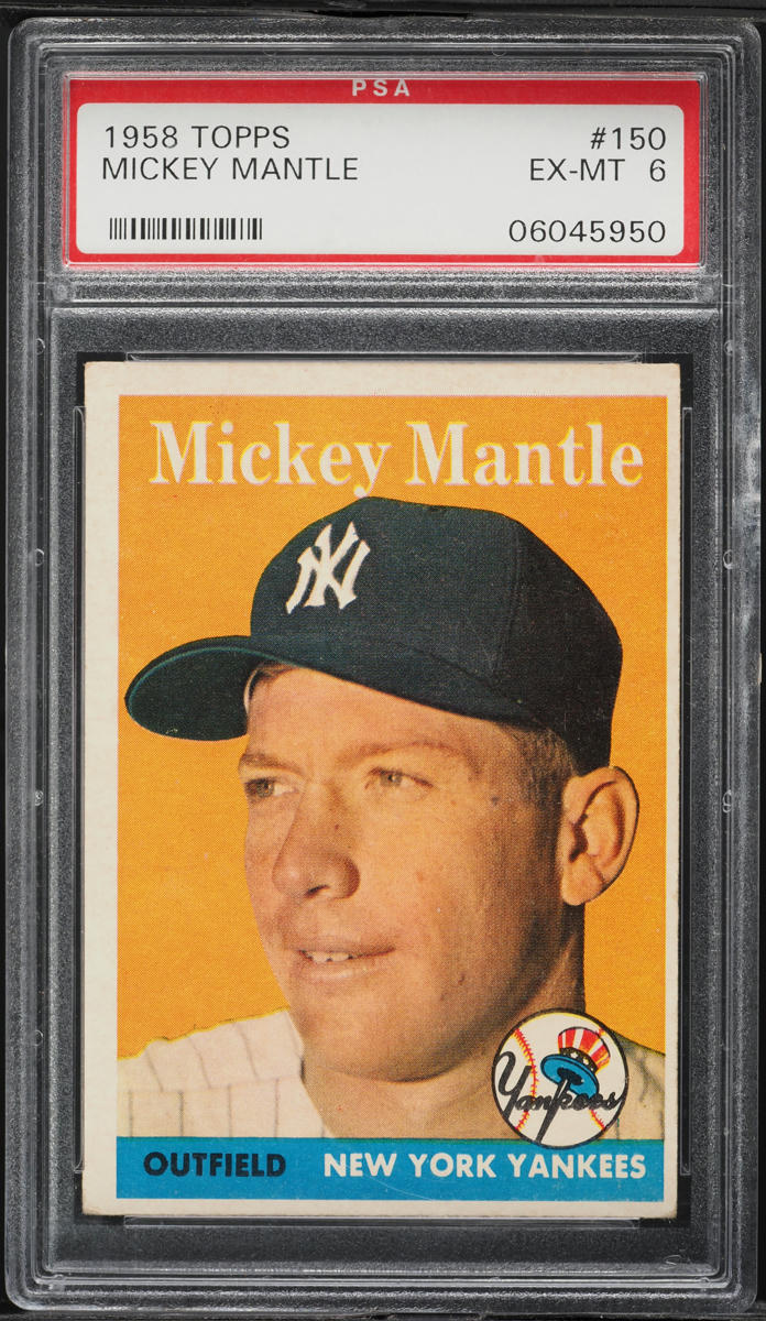 1958 Topps Mickey Mantle #150 PSA 6 EXMT