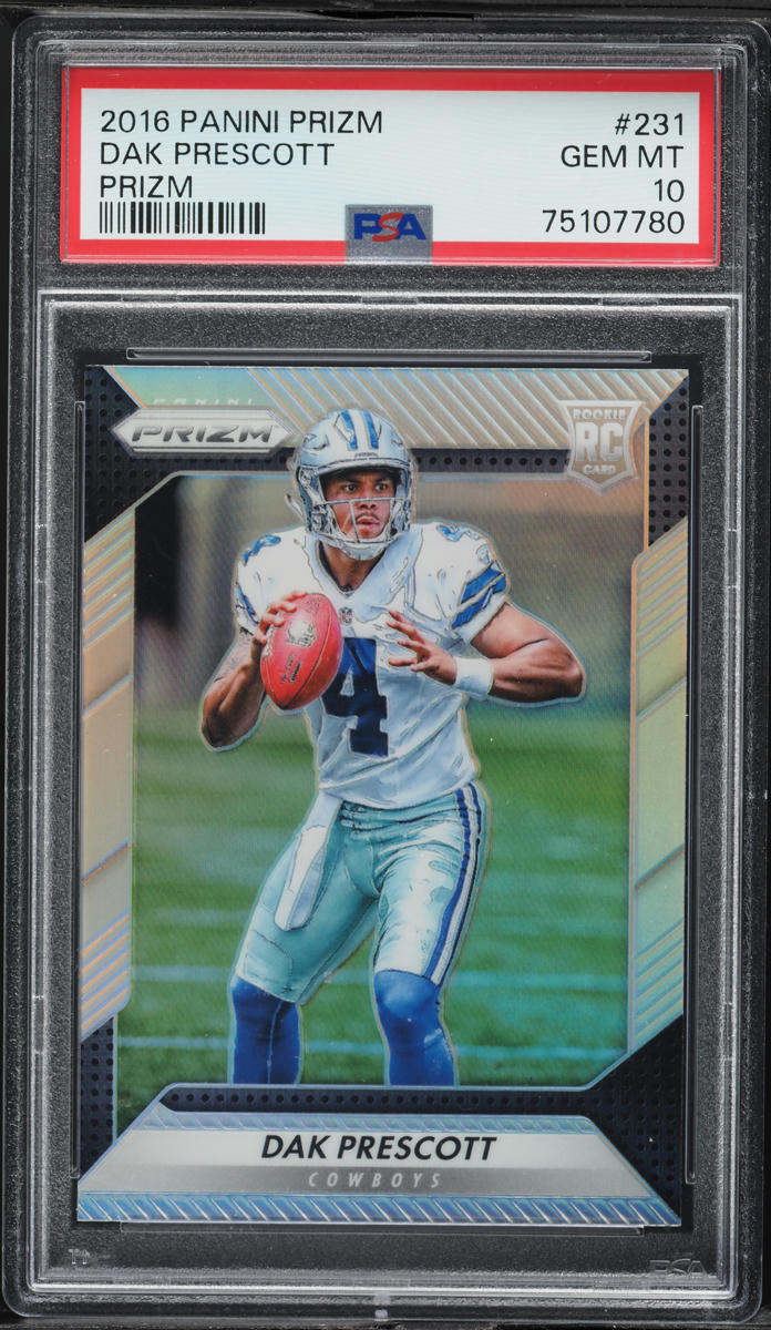 2016 Panini Prizm Silver Dak Prescott ROOKIE #231 PSA 10 GEM MINT