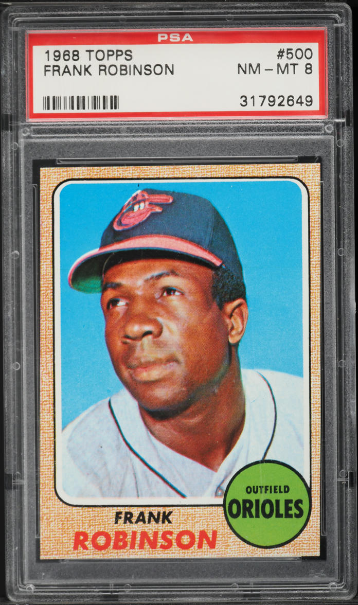 1968 Topps Frank Robinson #500 PSA 8 NM-MT