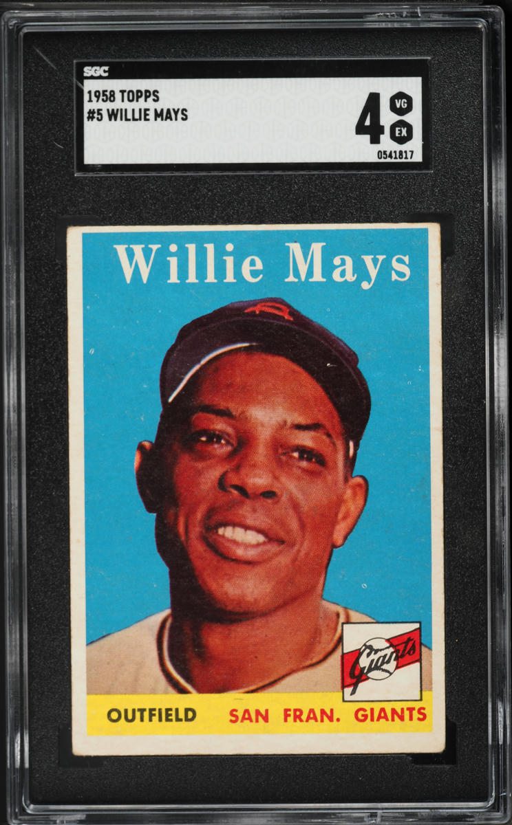 1958 Topps Willie Mays #5 SGC 4 VGEX