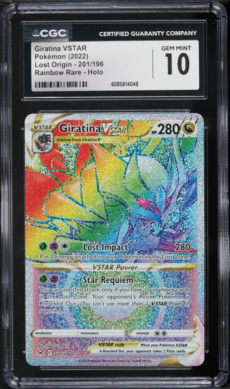 2022 Pokemon Sword & Shield Lost Origin Rainbow Rare Volo #211 CGC 9.5  MINT+ on Fanatics Collect