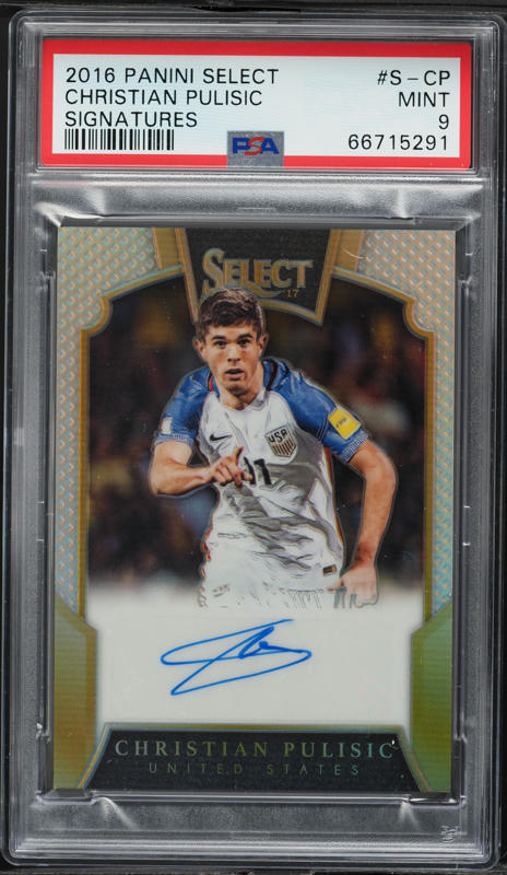 2016 Select Silver Prizm Christian Pulisic ROOKIE #150 PSA 9 MINT
