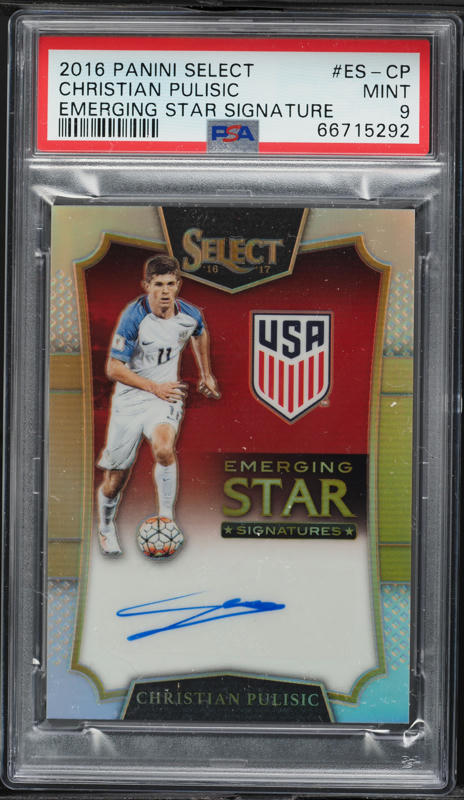 2016 Select Field Level Silver Prizm Christian Pulisic ROOKIE #287
