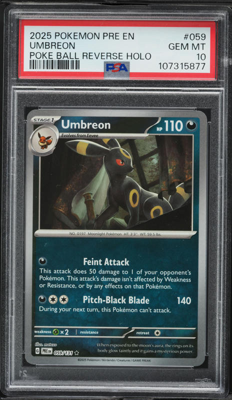 2023 Pokemon Japanese SV Promo Yu Nagaba X PCG Campaign Umbreon