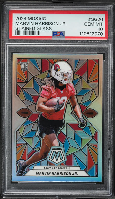 2024 Panini Mosaic Stained Glass Marvin Harrison Jr. ROOKIE #SG-20