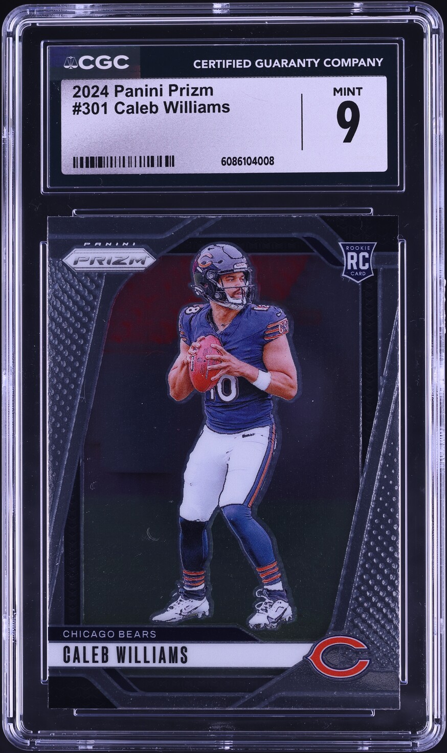 2024 Panini Prizm Caleb Williams ROOKIE #301 CGC 9 MINT
