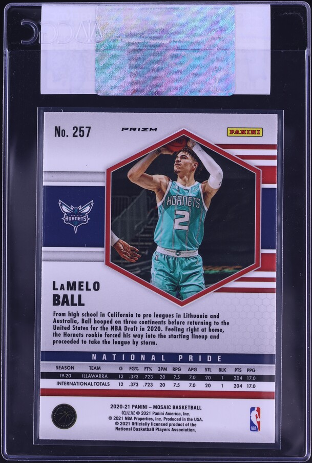 2020 Panini Mosaic Green LaMelo Ball #257 CGC AUTH on Fanatics Collect
