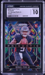 2024 Panini Prizm Prizmatic Green Michael Penix Jr. ROOKIE #10 CGC