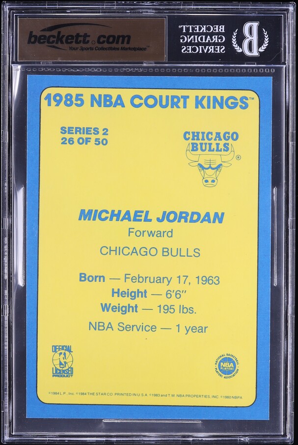 1984 Star Court Kings 5x7 Michael Jordan ROOKIE #26 BGS 9.5 GEM MINT