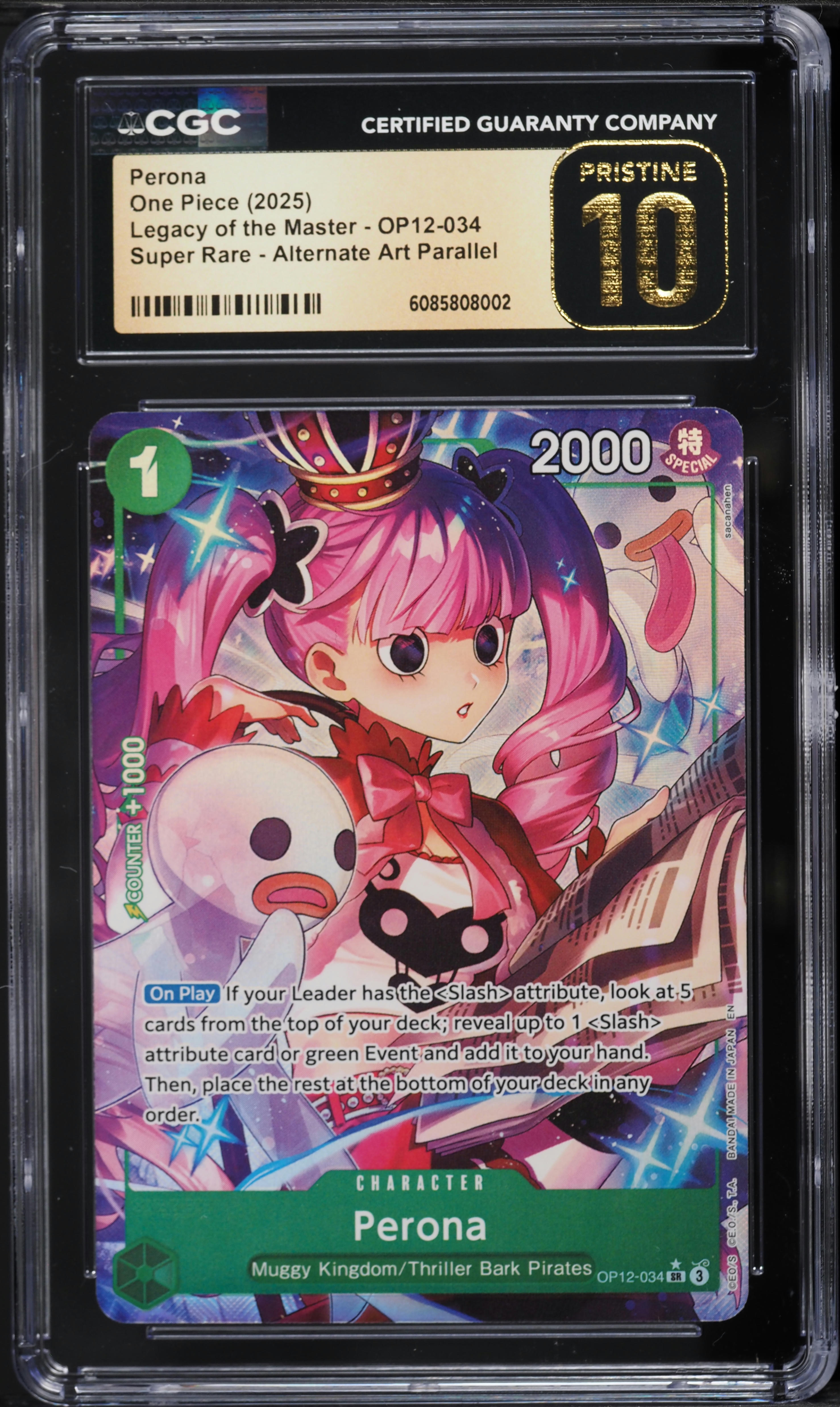 2025 One Piece Legacy Of The Master Alt Art Parallel Perona #OP12