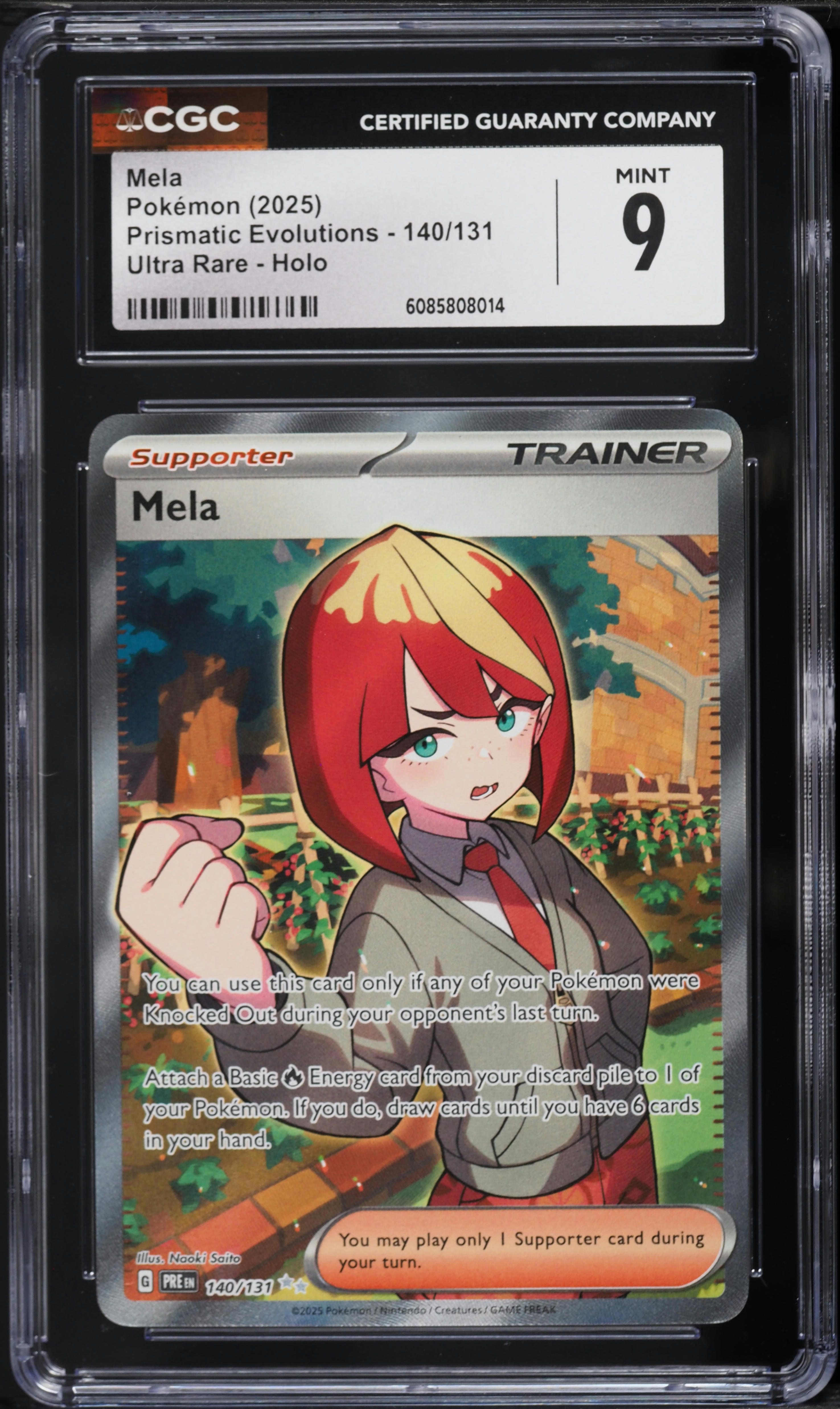 2025 Pokemon Scarlet & Violet Prismatic Evolutions Full Art Mela #140 CGC 9 MINT on Fanatics Collect 2025 Pokemon Scarlet & Violet Prismatic Evolutions Full Art Mela #140 CGC 9 MINT on Fanatics Collect