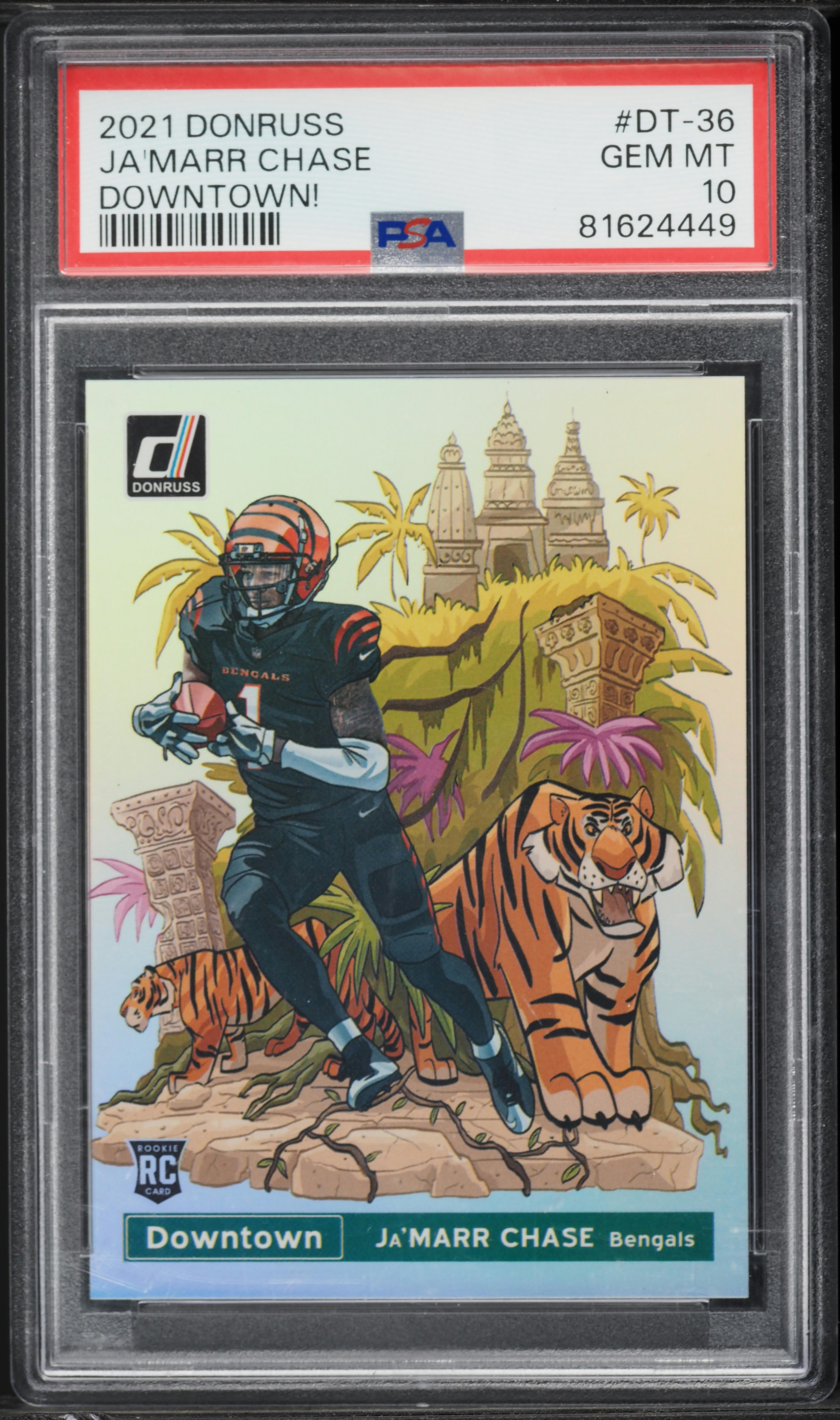 2021 Donruss Downtown Ja'Marr Chase ROOKIE #DT-36 PSA 10 GEM MINT