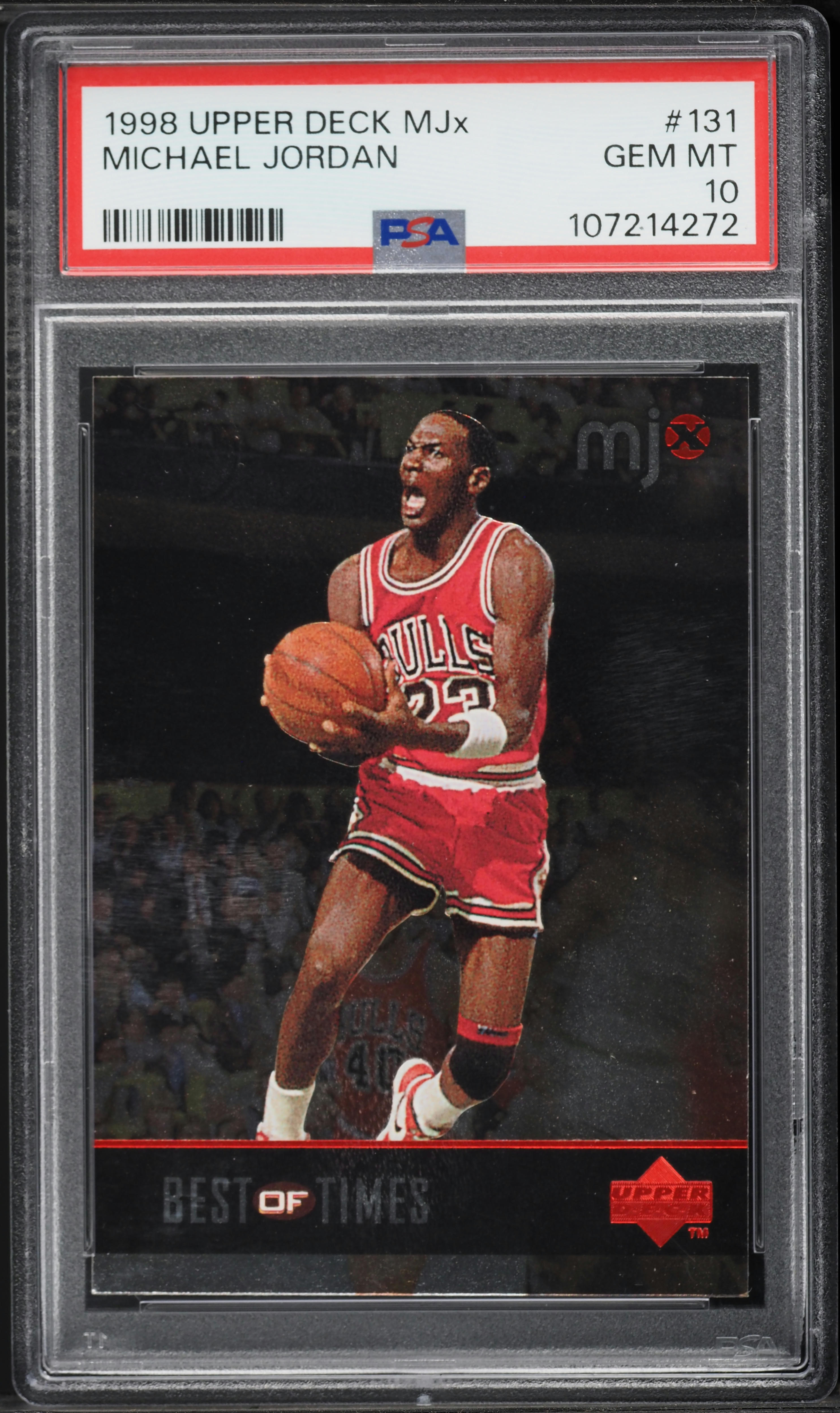 1998 Upper Deck MJx Michael Jordan #131 PSA 10 GEM MINT on