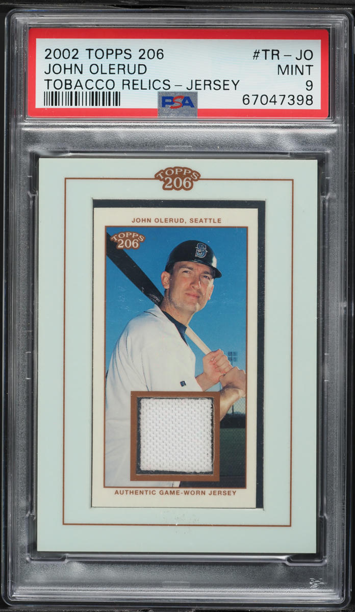 2002 Topps 206 John Olerud PATCH #TR-JO PSA 9 MINT