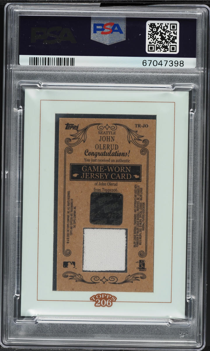 2002 Topps 206 John Olerud PATCH #TR-JO PSA 9 MINT