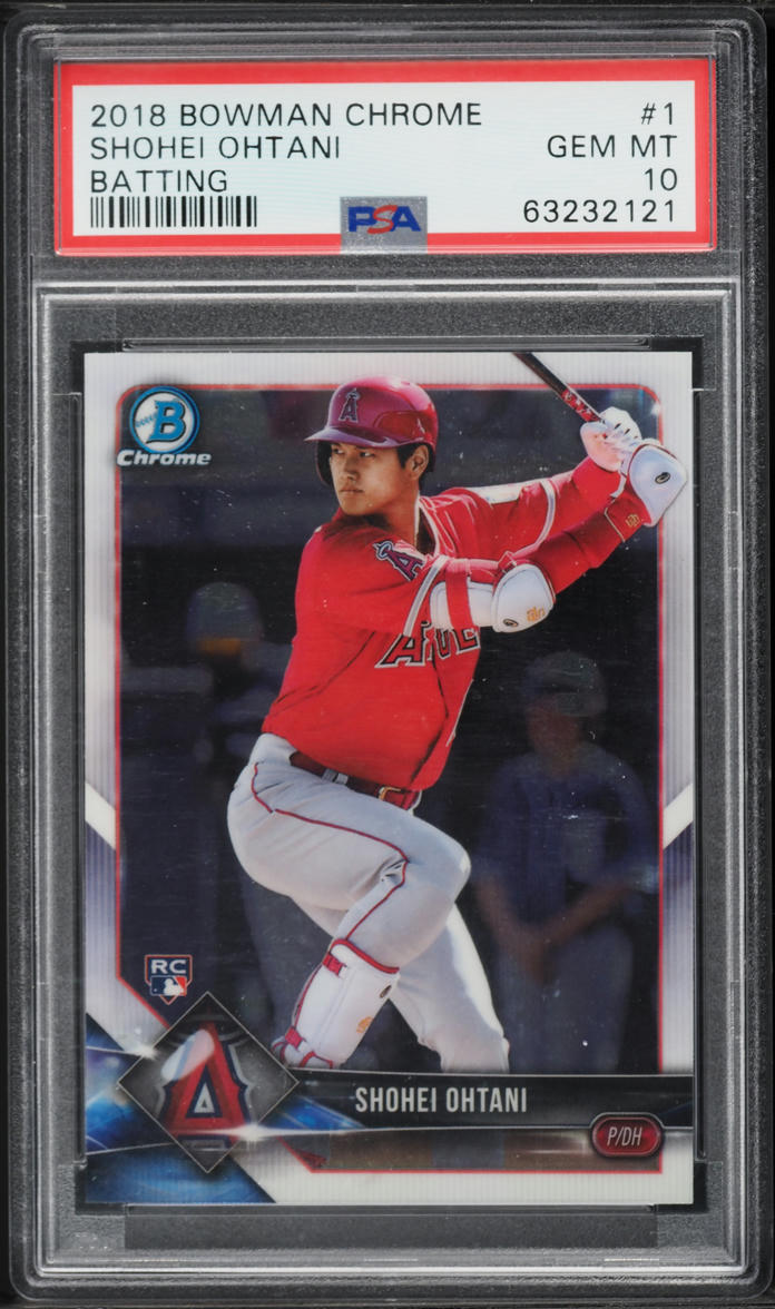2018 Bowman Chrome Batting Shohei Ohtani ROOKIE #1 PSA 10 GEM MINT