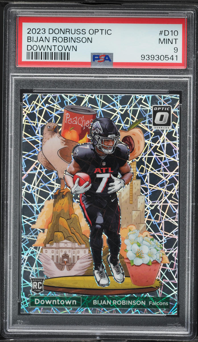 2023 Donruss Optic Downtown Bijan Robinson ROOKIE #D-10 PSA 9 MINT
