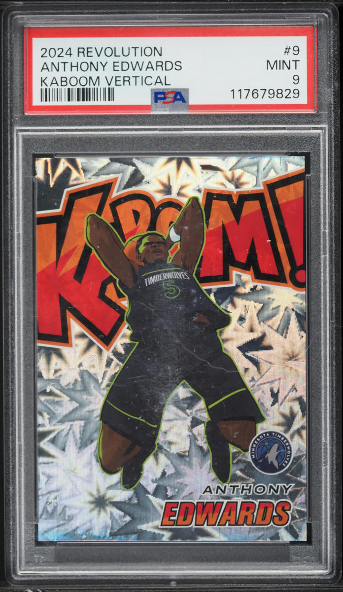 2024 Panini Revolution Kaboom Vertical Anthony Edwards #9 PSA 9 MINT