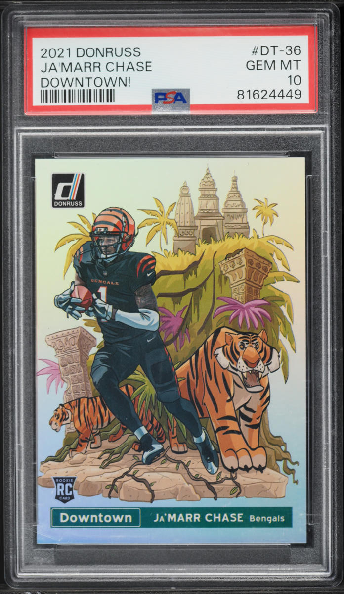 2021 Donruss Downtown Ja'Marr Chase ROOKIE #DT-36 PSA 10 GEM MINT
