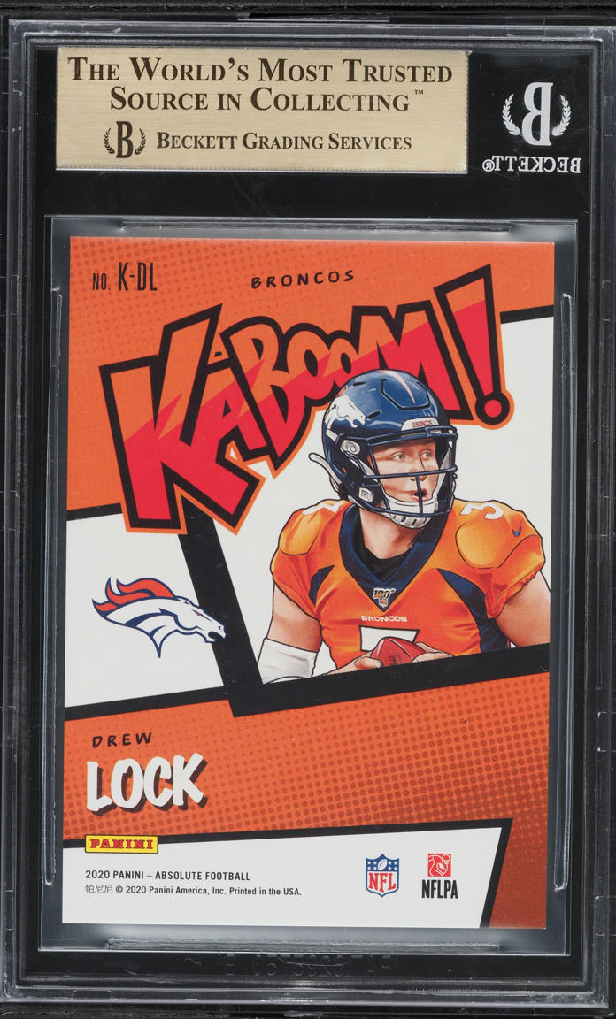 2020 Panini Absolute Kaboom Green Drew Lock 1/1 #22 BGS 9.5 GEM MINT