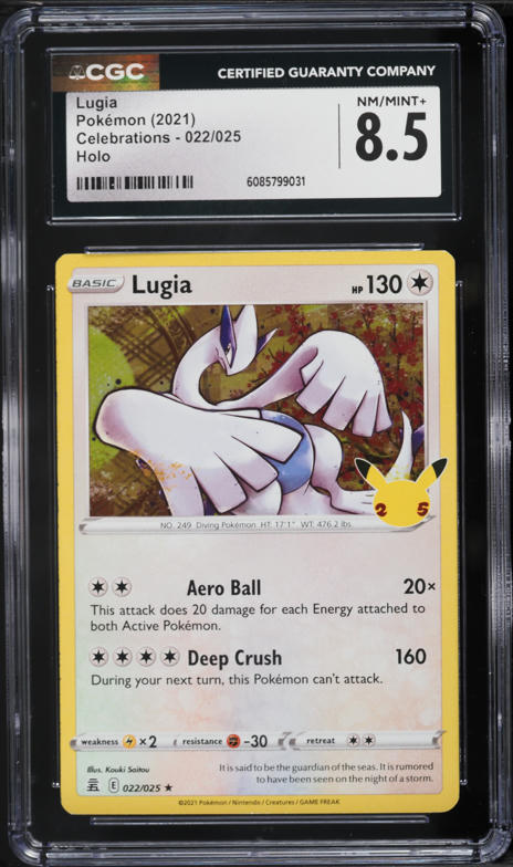 2021 Pokemon Japanese 25th Anniversary Reverse Holo Lugia #5 PSA