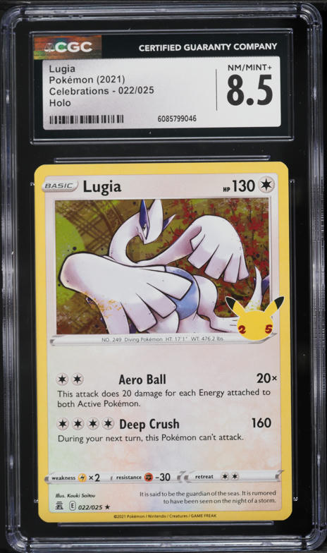 2021 Pokemon Sword & Shield Celebrations Holo Lugia #22 CGC 9 MINT on Fanatics Collect 2021 Pokemon Sword & Shield Celebrations Holo Lugia #22 CGC 9 MINT on Fanatics Collect