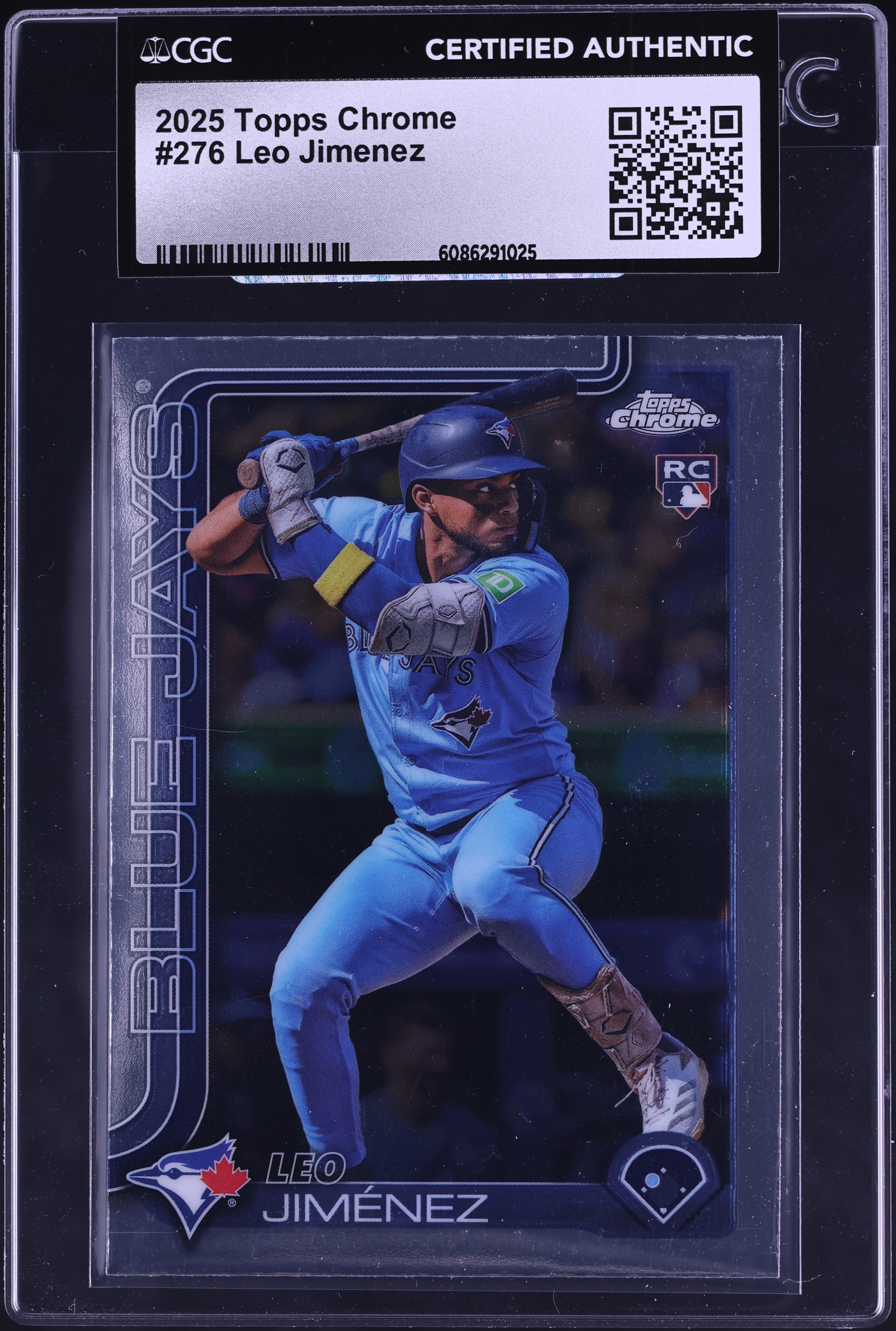 2025 Topps Chrome Leo Jimenez ROOKIE #276 CGC AUTH on Fanatics Collect
