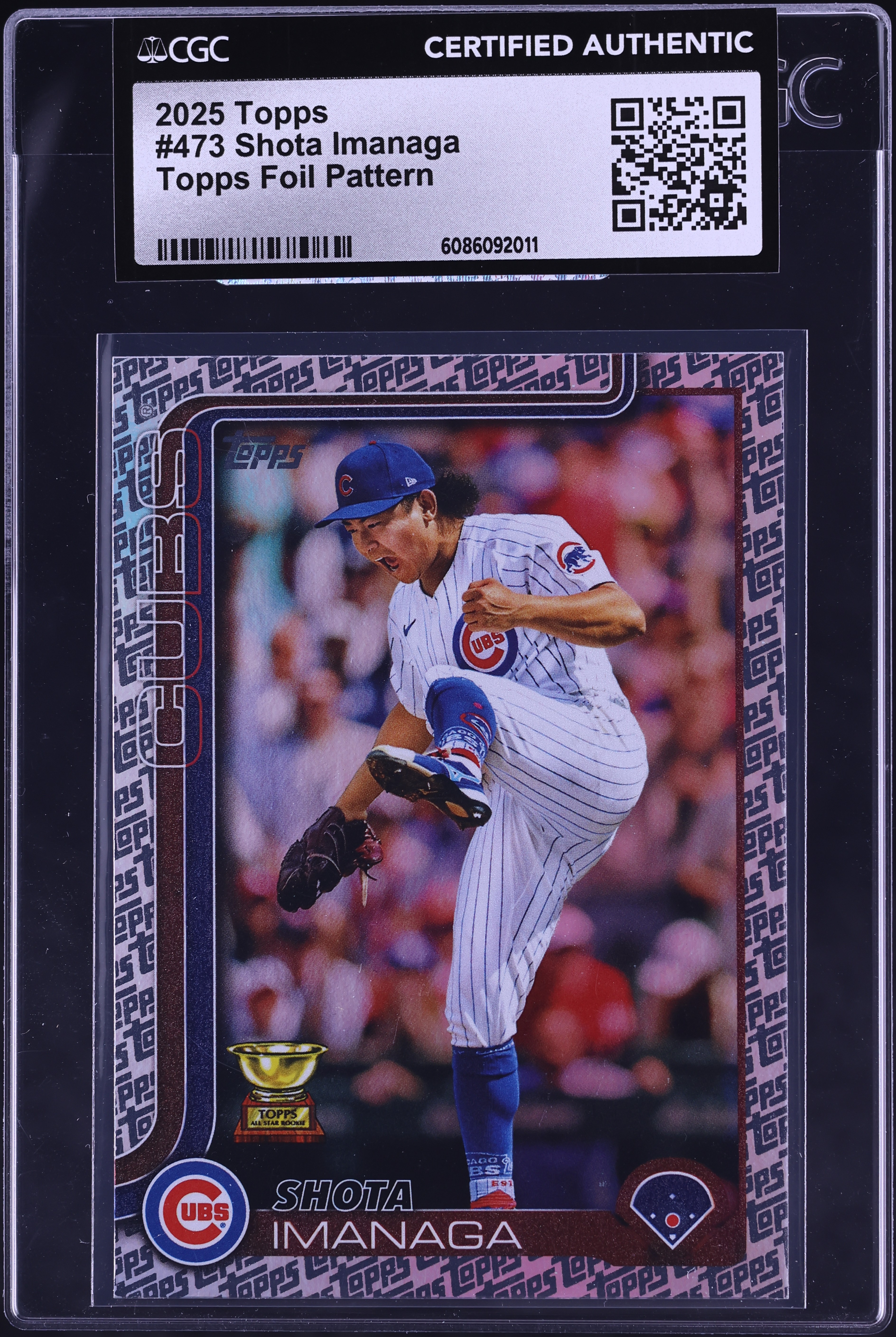 2025 Topps Topps Foil Pattern Shota Imanaga #473 CGC AUTH on