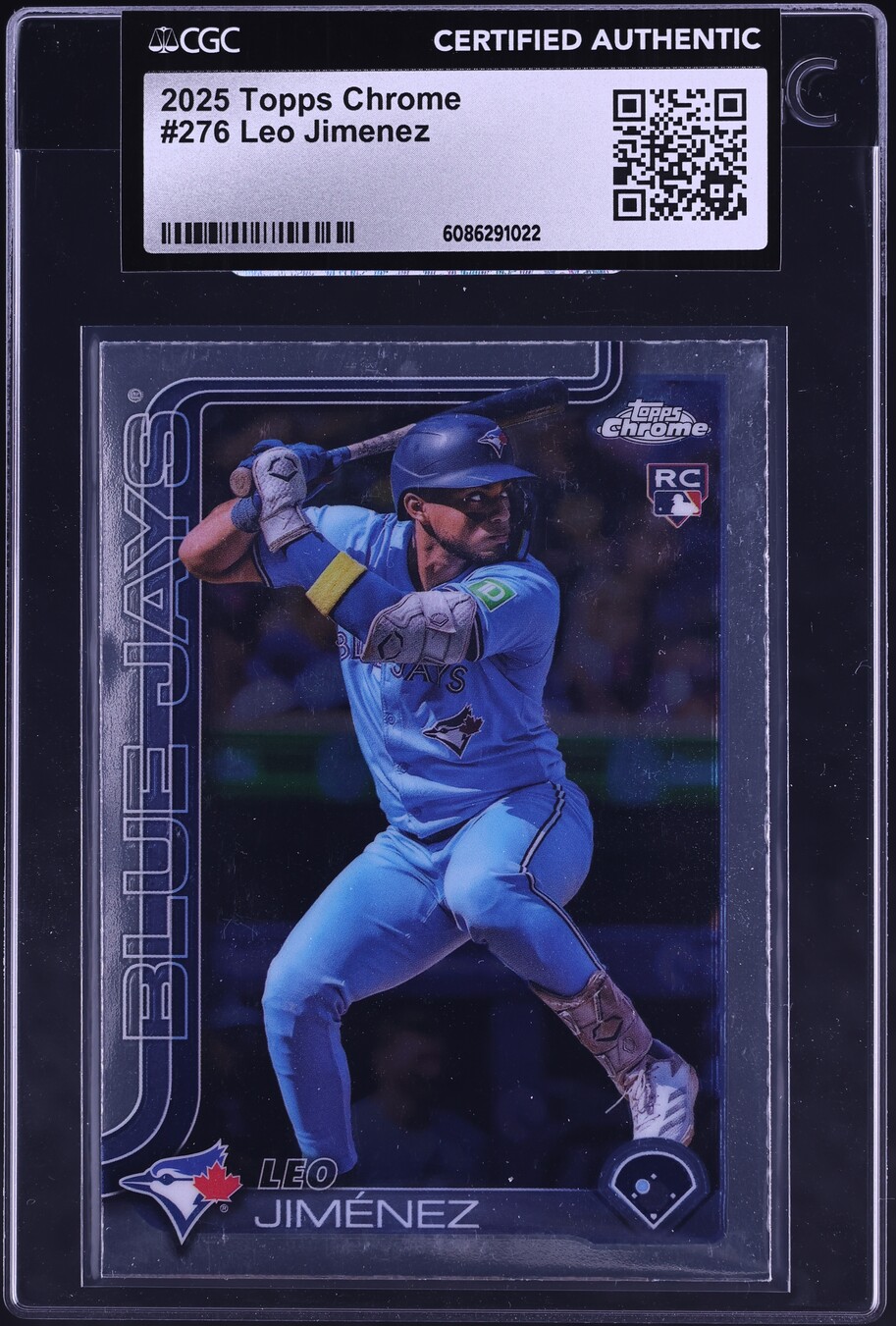 2025 Topps Chrome Leo Jimenez ROOKIE #276 CGC AUTH on Fanatics Collect