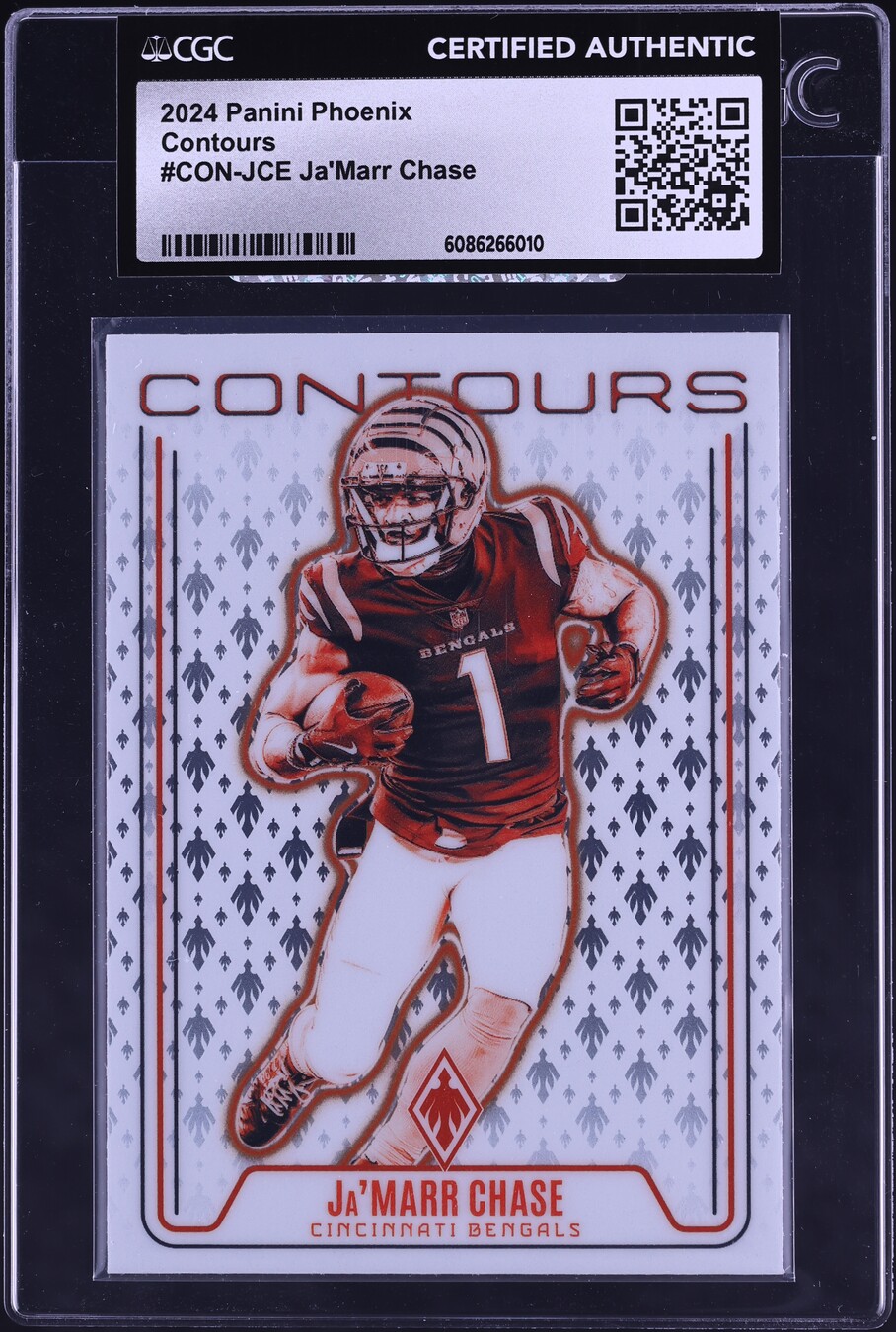 2024 Panini Phoenix Contours Ja'Marr Chase #CON-JCE CGC AUTH