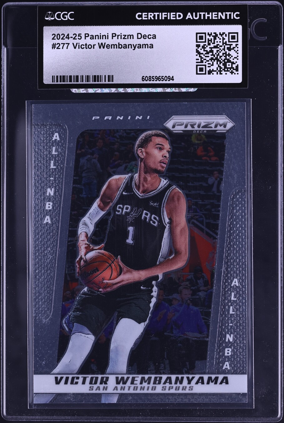 2024 Panini Prizm Deca Victor Wembanyama #277 CGC AUTH on Fanatics