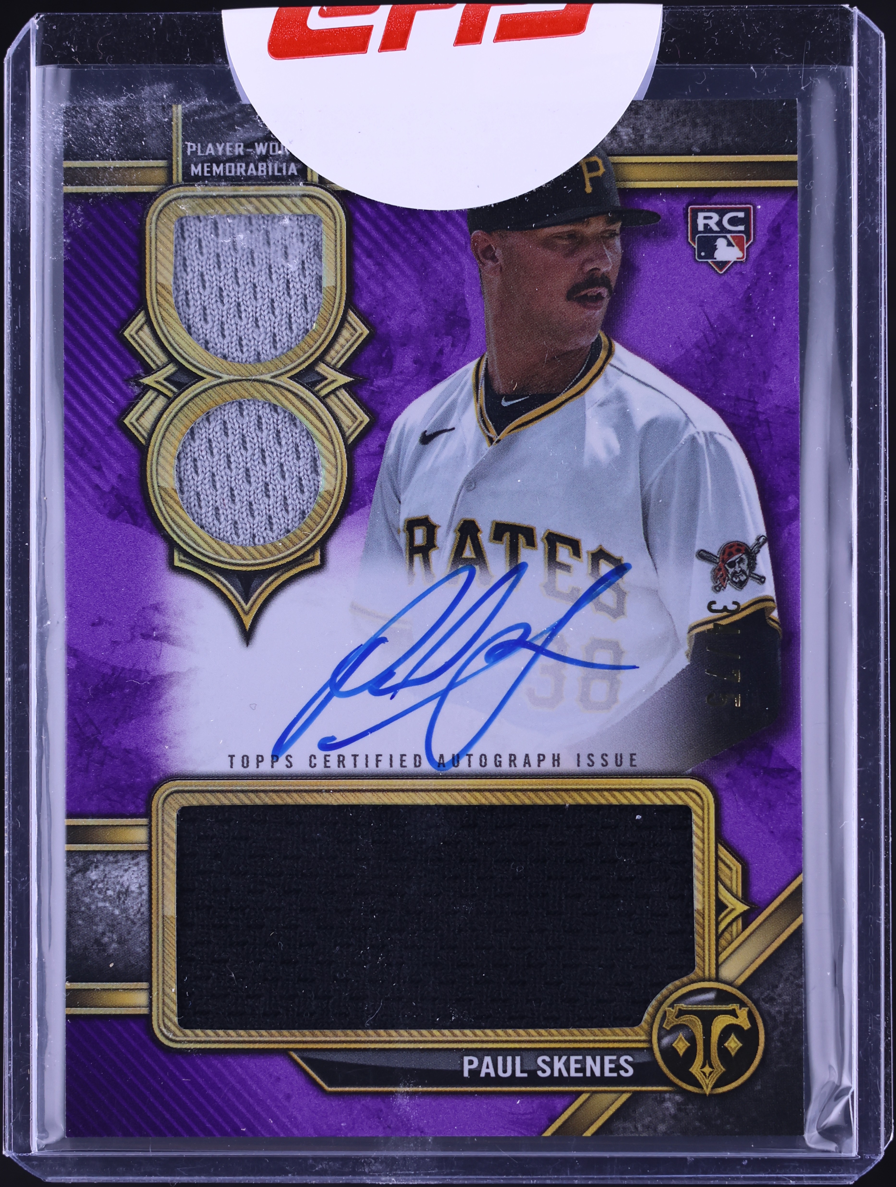 2024 Topps Triple Threads Amethyst Paul Skenes ROOKIE PATCH AUTO 