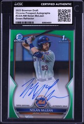 2023 Bowman Draft Chrome Green Refractor Nolan McLean PROSPECT 